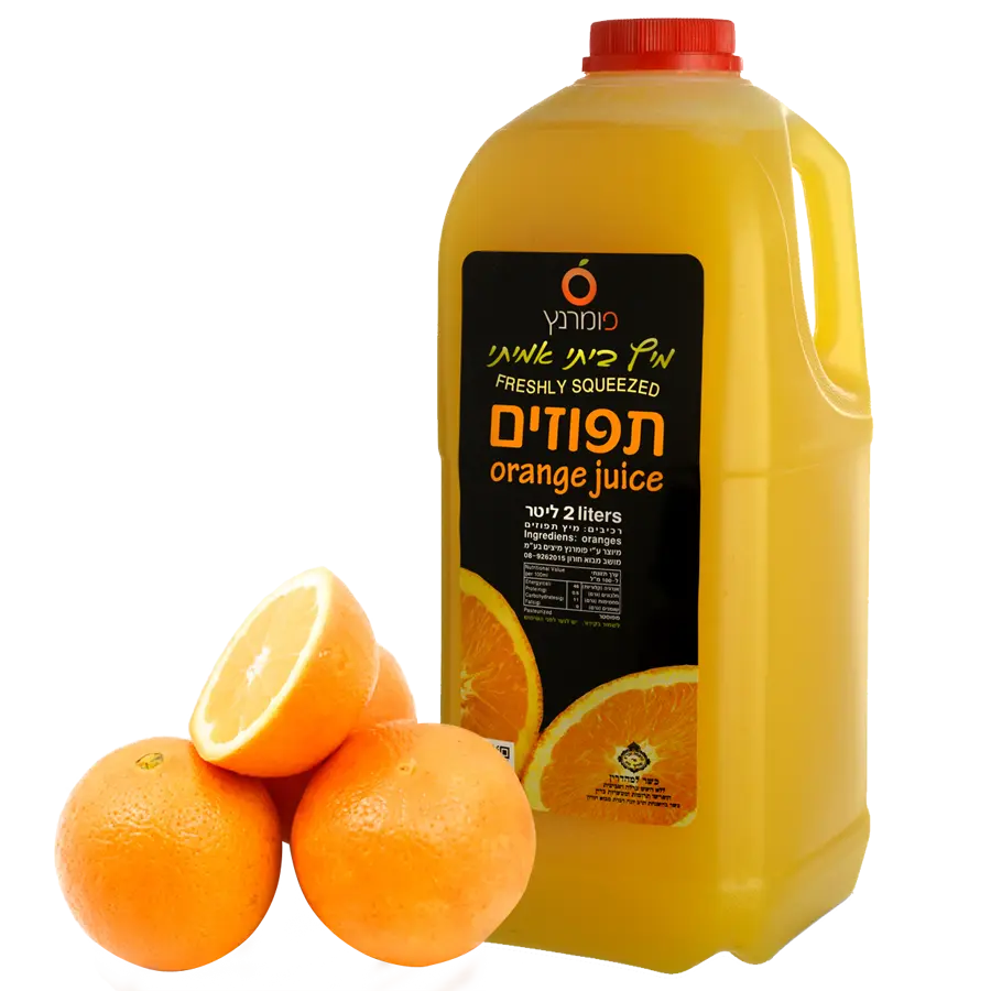 מיץ תפוזים סחוט טבעי 2 ליטר - פומרנץ מיצים
